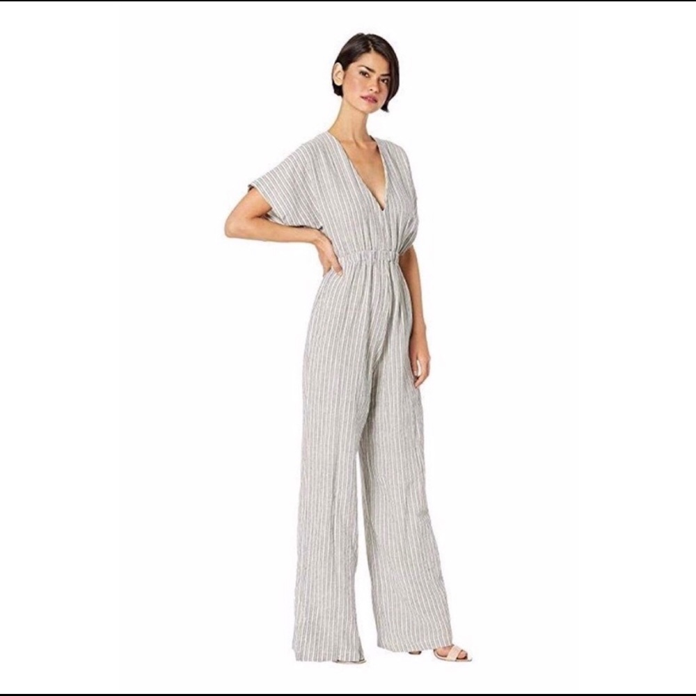 Bishop + Young Striped Jumpsuit